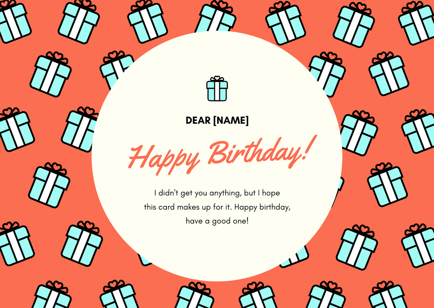 FIVETYEIGHT Birthday Gift Card