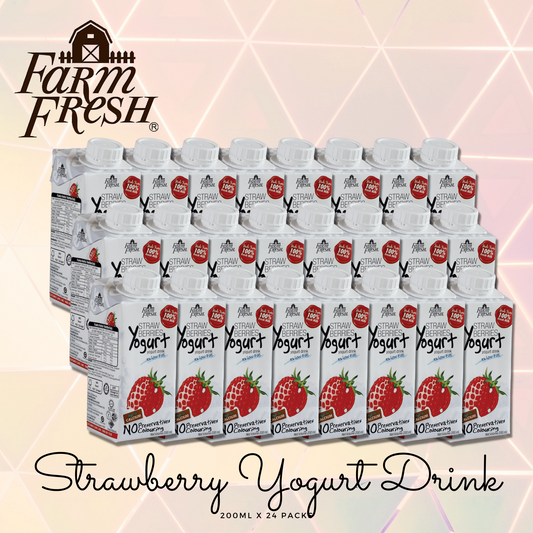 STRAWBERRY YOGURT MILK 200ml [CARTON]