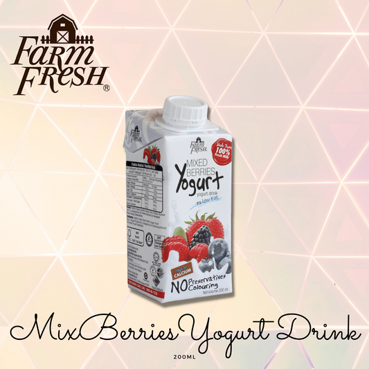MIXED BERRIES YOGURT MILK 200ml [PACK]