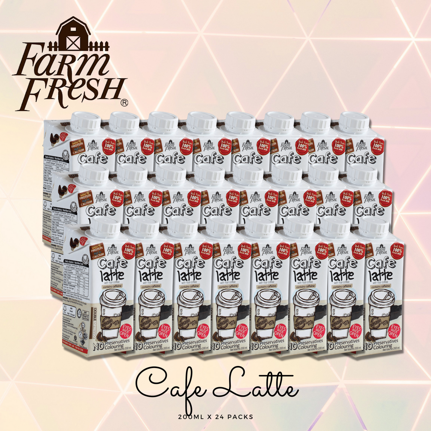 CAFE LATTE MILK 200ml [CARTON][FEA ONLY]